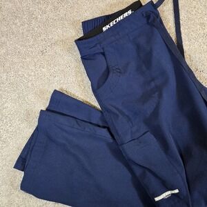 Sketchers Barco Scrub Pants Womens MP Navy Blue Cargo Pocket Medical Caregiver